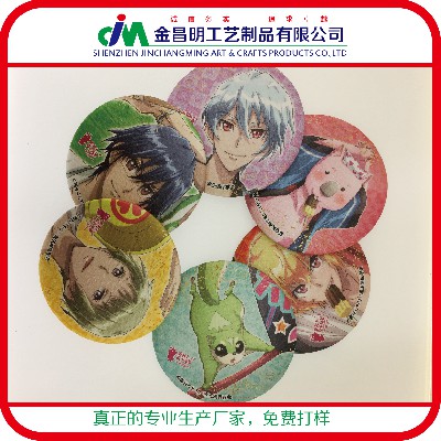精品動漫活動紀念徽章 胸花仿真假花|婚慶布藝胸花 印刷人物圖案