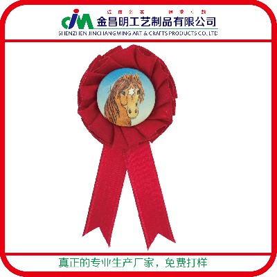 馬口鐵襟章布藝胸花制作廠家 廠家外貿(mào)單定制