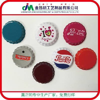 馬口鐵胸章批發(fā)定制廠家 酒瓶蓋制作