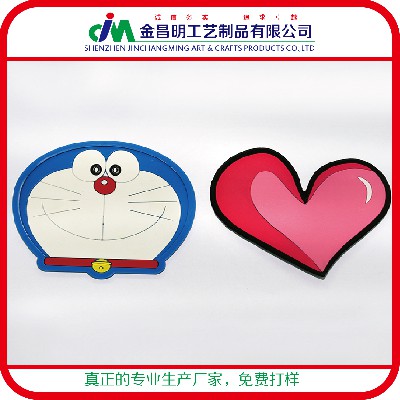 圓方形卡通豬八戒杯墊 咖啡廳|酒吧桌墊 pvc軟膠印刷新款定制贈品