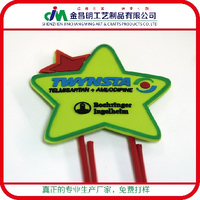 pvc軟膠制品書(shū)簽 日本外貿(mào)單 卡通精美禮物贈(zèng)品滴膠工藝制品定做
