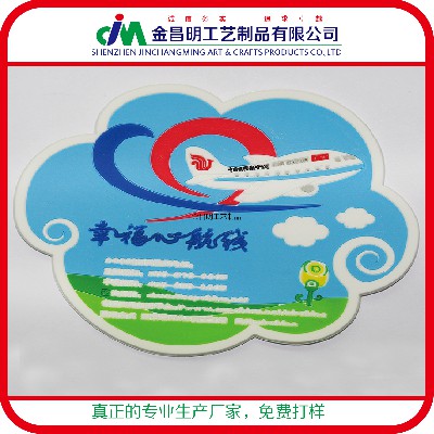 餐飲高端pvc軟膠杯墊廠家定做定制 可印logo圖案 深圳工廠生產(chǎn)